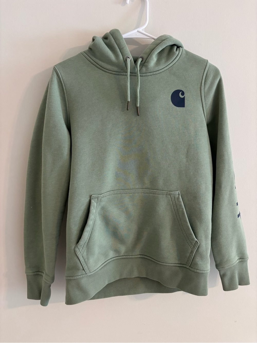 Women’s Size Small 4-6 Carhartt Sage Olive Green Pullover Hoodie